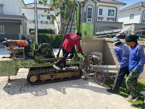 รับตอกเสาเข็มต่อเติมโรงรถ เสริมความแข็งแรงพื้นข้างบ้าน